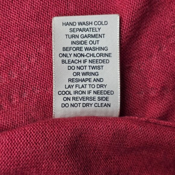 Philosophy Sweater Womens 1X Red Studded Pullover Cashmere Blend Boho Office Top - Picture 12 of 12